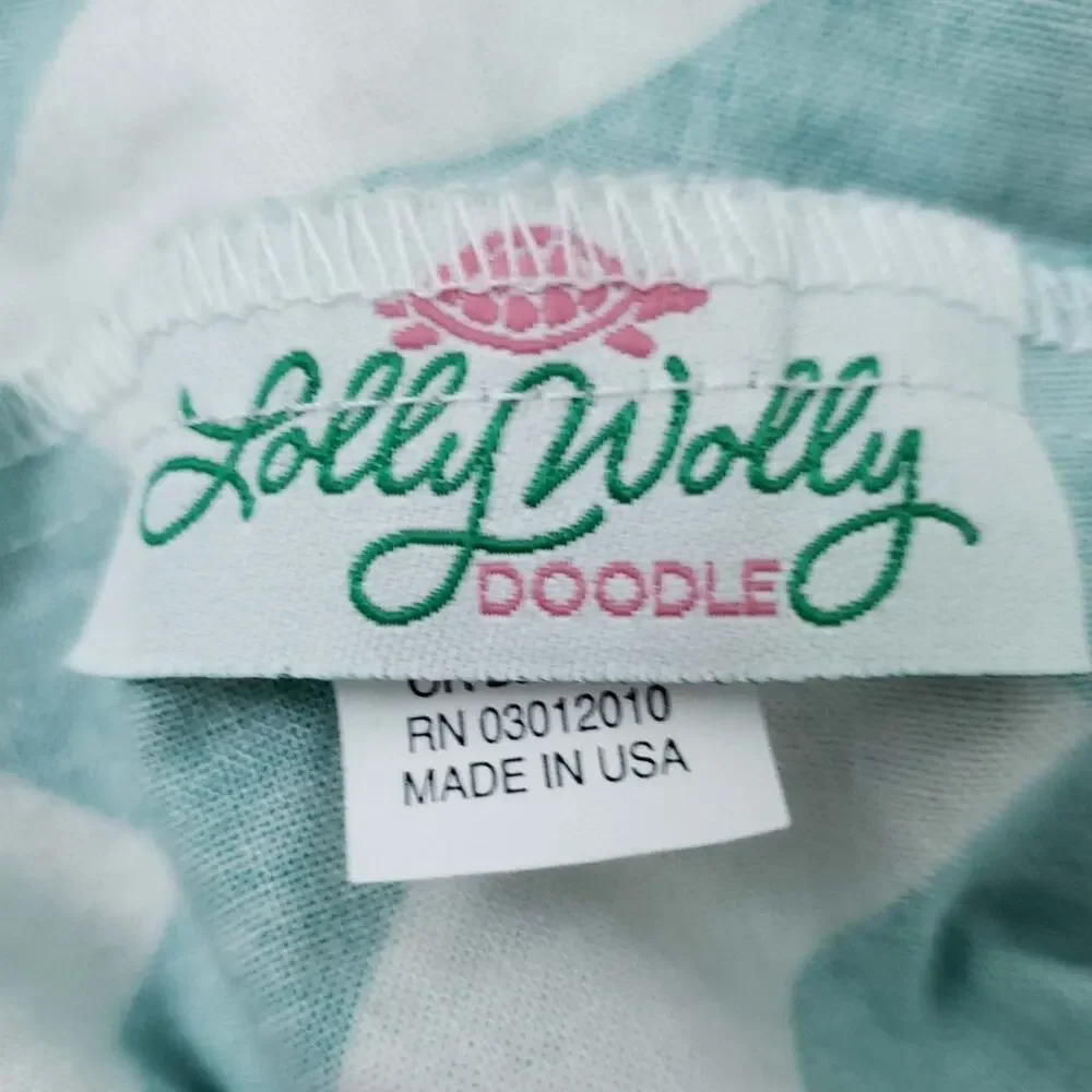 LollyWolly Doodle Chevron Dress Teal, Gray Fits 6